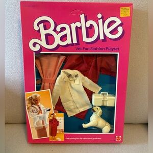 Vintage Barbie Vet Fun Fashion Playset